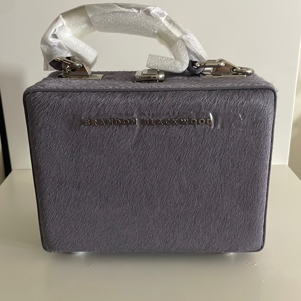 Brandon BlackwoodMini Kendrick Trunk Vegan pony hair leather